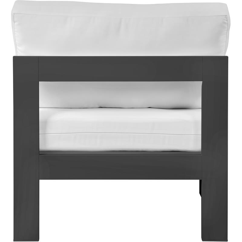 Meridian Furniture Nizuc White Outdoor Patio Armless Chair