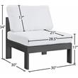 Meridian Furniture Nizuc White Outdoor Patio Armless Chair