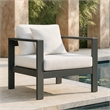 Meridian Furniture Nizuc White Outdoor Patio Arm Chair
