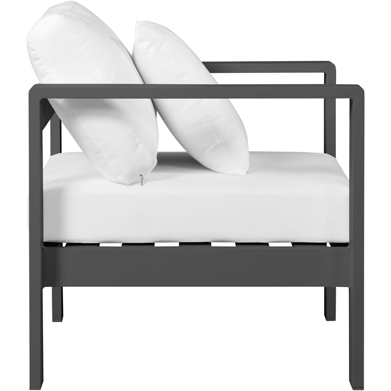 Meridian Furniture Nizuc White Outdoor Patio Arm Chair