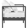 Meridian Furniture Nizuc White Outdoor Patio Arm Chair