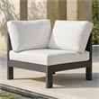 Meridian Furniture Nizuc White Outdoor Patio Corner Chair