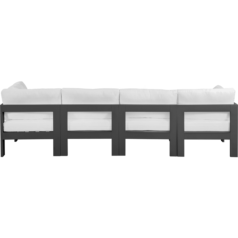 Meridian Furniture Nizuc White Outdoor Patio Modular Sofa