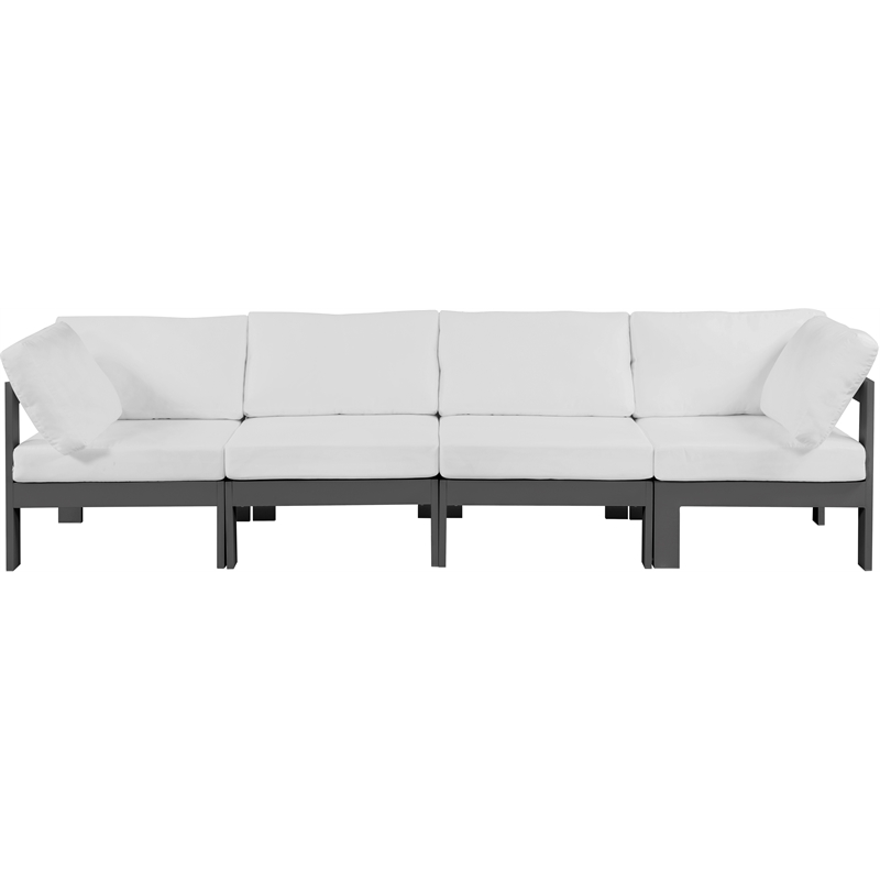 Meridian Furniture Nizuc White Outdoor Patio Modular Sofa