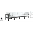 Meridian Furniture Nizuc White Outdoor Patio Modular Sofa