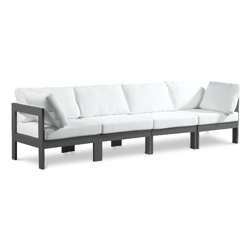 Meridian Furniture Nizuc White Outdoor Patio Modular Sofa
