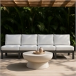 Meridian Furniture Nizuc White Outdoor Patio Modular Sofa