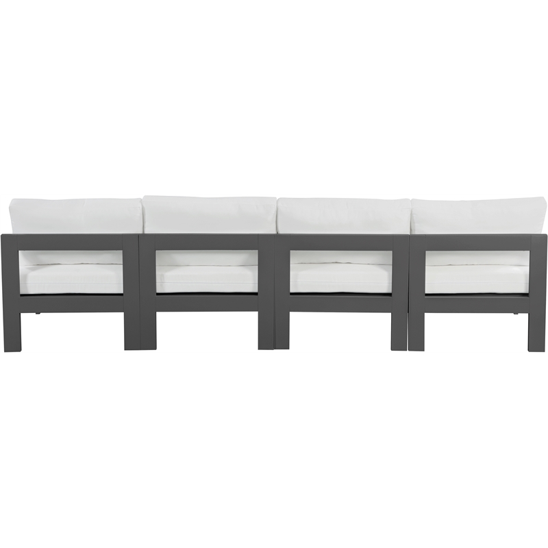 Meridian Furniture Nizuc White Outdoor Patio Modular Sofa