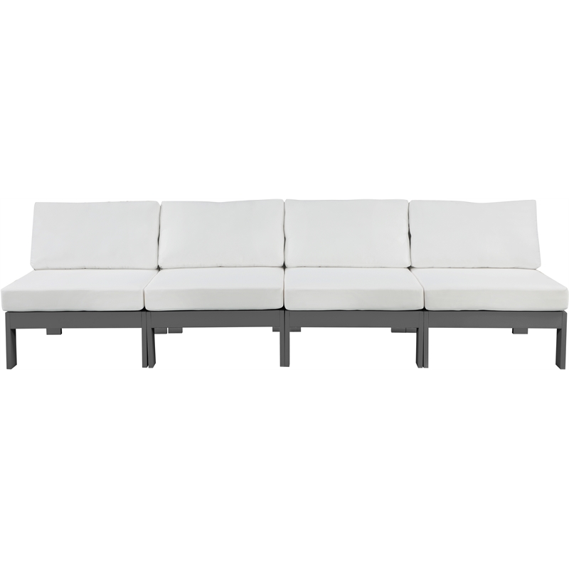 Meridian Furniture Nizuc White Outdoor Patio Modular Sofa