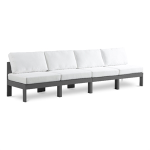 Meridian Furniture Nizuc White Outdoor Patio Modular Sofa