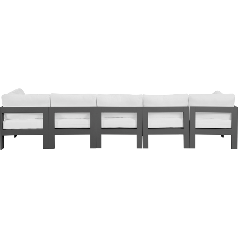 Meridian Furniture Nizuc White Outdoor Patio Modular Sofa