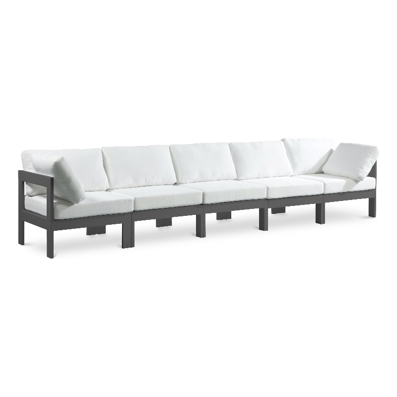 Meridian Furniture Nizuc White Outdoor Patio Modular Sofa