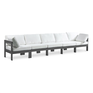 Meridian Furniture Nizuc White Outdoor Patio Modular Sofa
