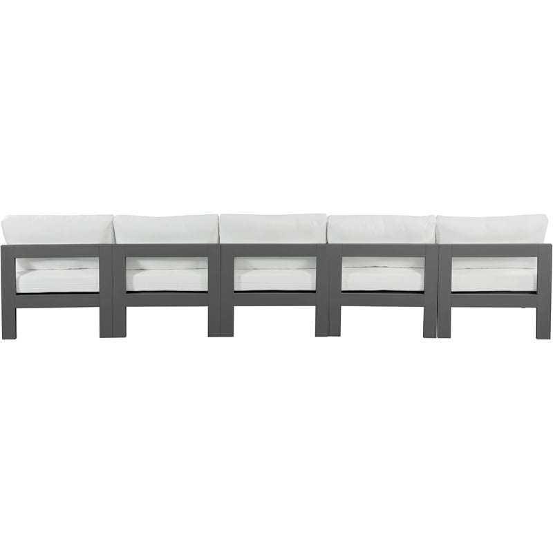 Meridian Furniture Nizuc White Outdoor Patio Modular Sofa