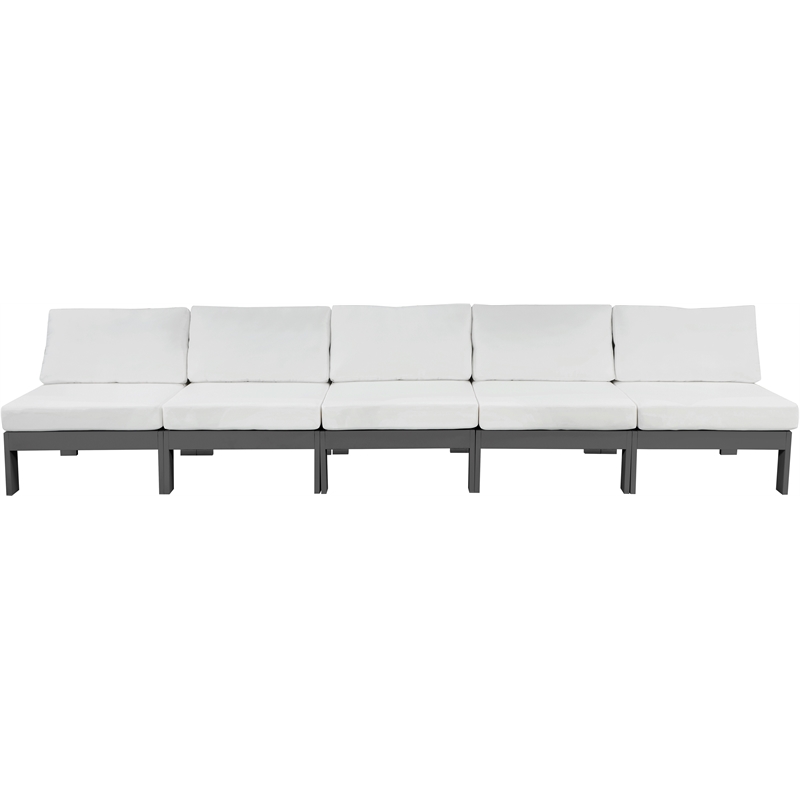 Meridian Furniture Nizuc White Outdoor Patio Modular Sofa