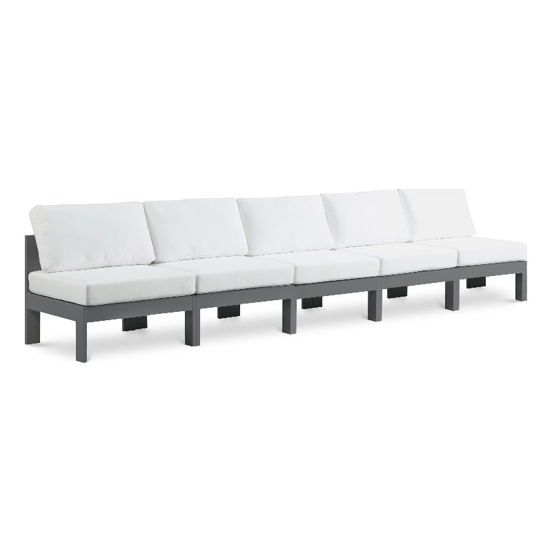 Meridian Furniture Nizuc White Outdoor Patio Modular Sofa