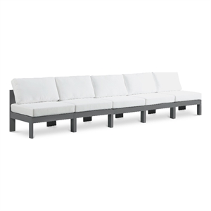 Meridian Furniture Nizuc White Outdoor Patio Modular Sofa