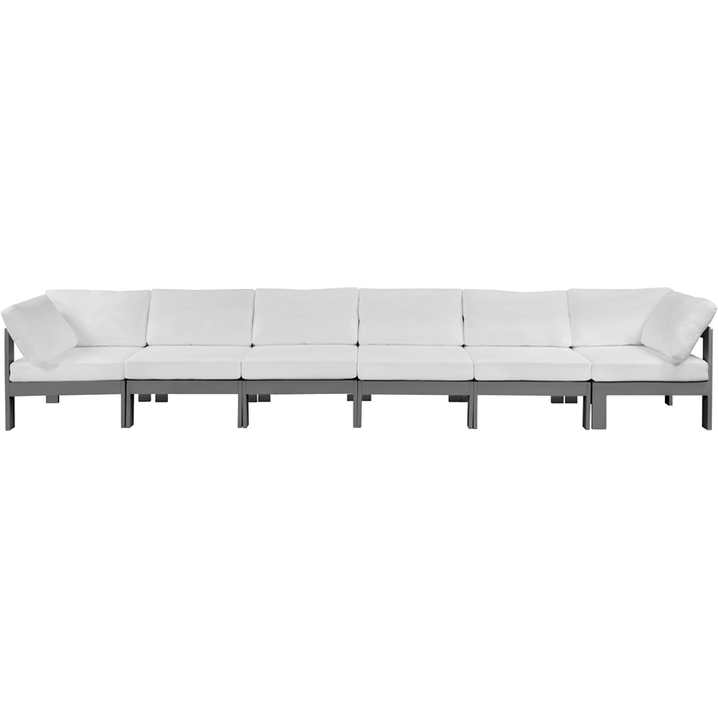 Meridian Furniture Nizuc White Outdoor Patio Modular Sofa