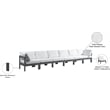 Meridian Furniture Nizuc White Outdoor Patio Modular Sofa