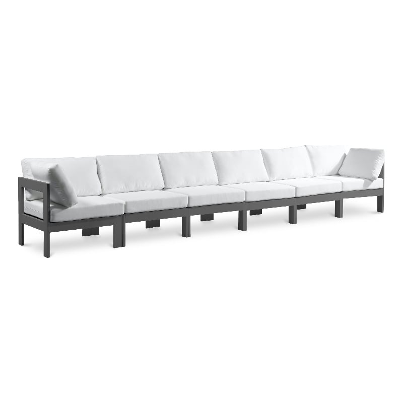 Meridian Furniture Nizuc White Outdoor Patio Modular Sofa