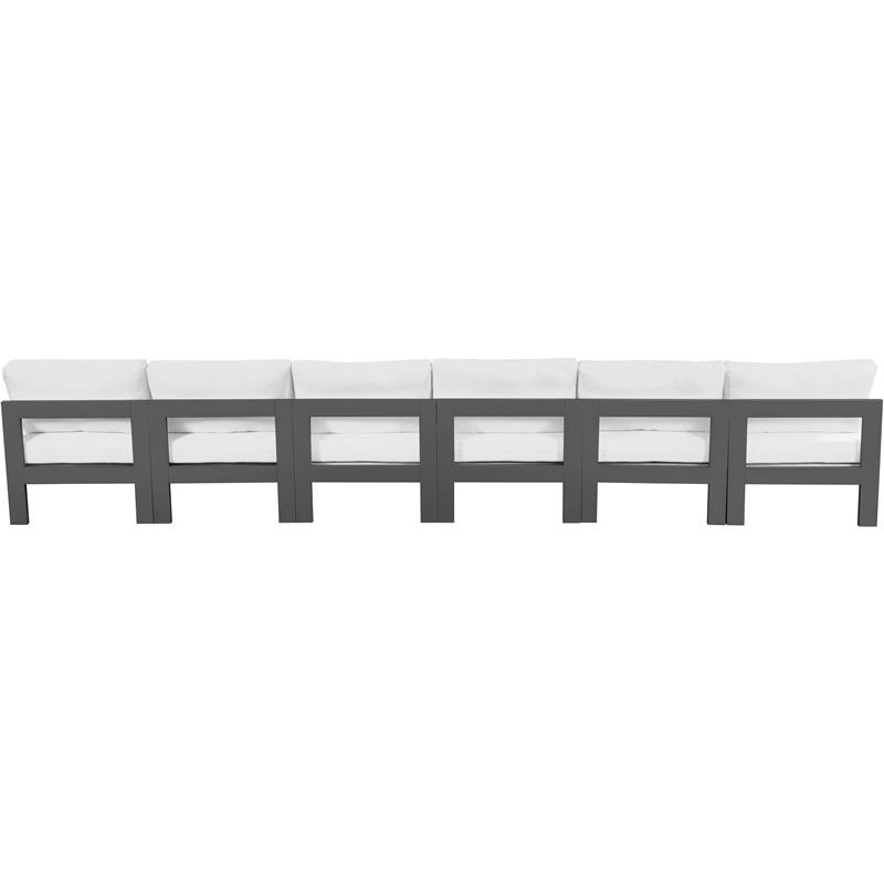 Meridian Furniture Nizuc White Outdoor Patio Modular Sofa