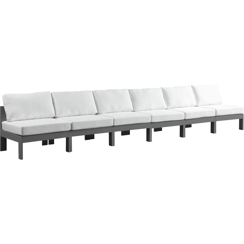Meridian Furniture Nizuc White Outdoor Patio Modular Sofa
