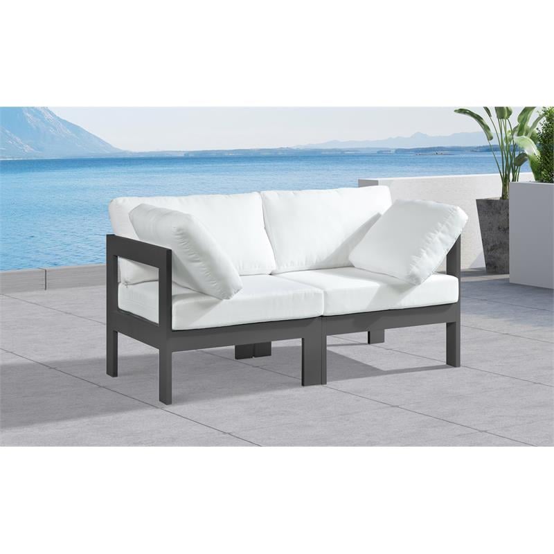 Meridian Furniture Nizuc White Outdoor Patio Modular Sofa