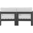 Meridian Furniture Nizuc White Outdoor Patio Modular Sofa