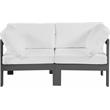 Meridian Furniture Nizuc White Outdoor Patio Modular Sofa