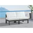 Meridian Furniture Nizuc White Outdoor Patio Modular Sofa