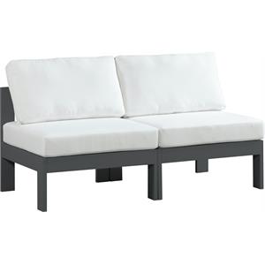 Meridian Furniture Nizuc White Outdoor Patio Modular Sofa