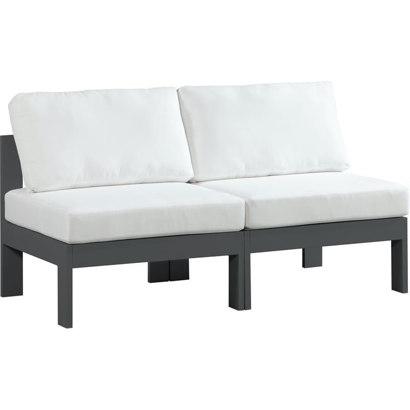 Meridian Furniture Nizuc White Outdoor Patio Modular Sofa