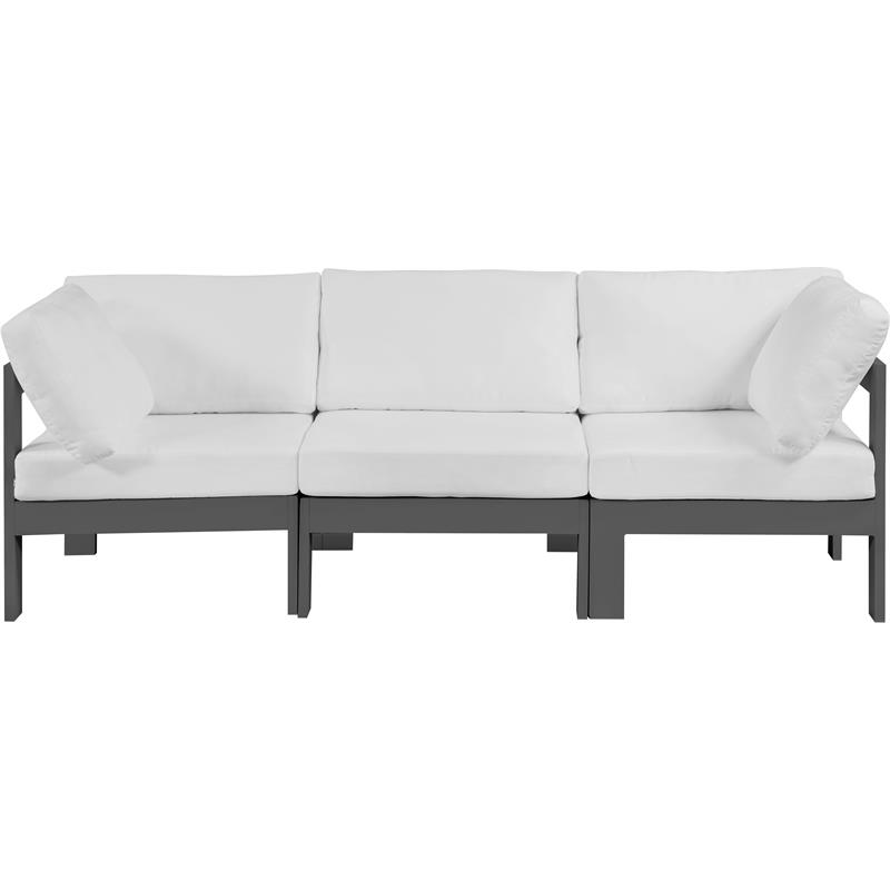 Meridian Furniture Nizuc White Outdoor Patio Modular Sofa