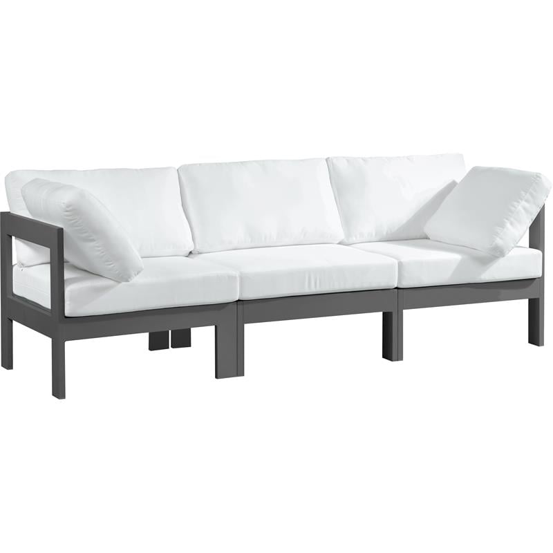 Meridian Furniture Nizuc White Outdoor Patio Modular Sofa