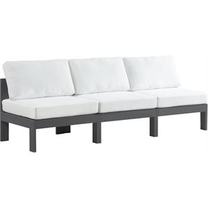 Meridian Furniture Nizuc White Outdoor Patio Modular Sofa