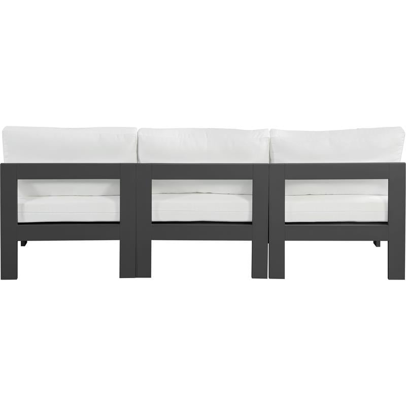Meridian Furniture Nizuc White Outdoor Patio Modular Sofa