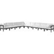 Meridian Furniture Nizuc White Outdoor Patio Modular Sectional