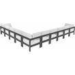 Meridian Furniture Nizuc White Outdoor Patio Modular Sectional