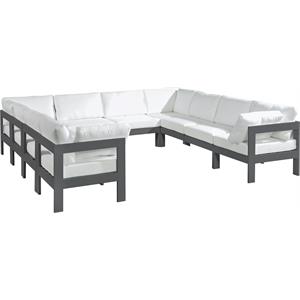 Meridian Furniture Nizuc White Outdoor Patio Modular Sectional