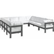 Meridian Furniture Nizuc White Outdoor Patio Modular Sectional