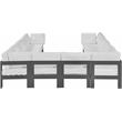Meridian Furniture Nizuc White Outdoor Patio Modular Sectional