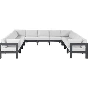 Meridian Furniture Nizuc White Outdoor Patio Modular Sectional