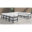 Meridian Furniture Nizuc White Outdoor Patio Modular Sectional