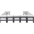 Meridian Furniture Nizuc White Outdoor Patio Modular Sectional