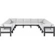 Meridian Furniture Nizuc White Outdoor Patio Modular Sectional
