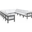 Meridian Furniture Nizuc White Outdoor Patio Modular Sectional