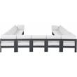 Meridian Furniture Nizuc White Outdoor Patio Modular Sectional