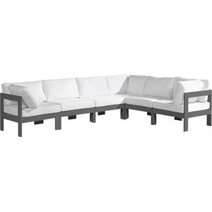 Meridian Furniture Nizuc White Outdoor Patio Modular Sectional