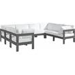 Meridian Furniture Nizuc White Outdoor Patio Modular Sectional