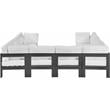 Meridian Furniture Nizuc White Outdoor Patio Modular Sectional